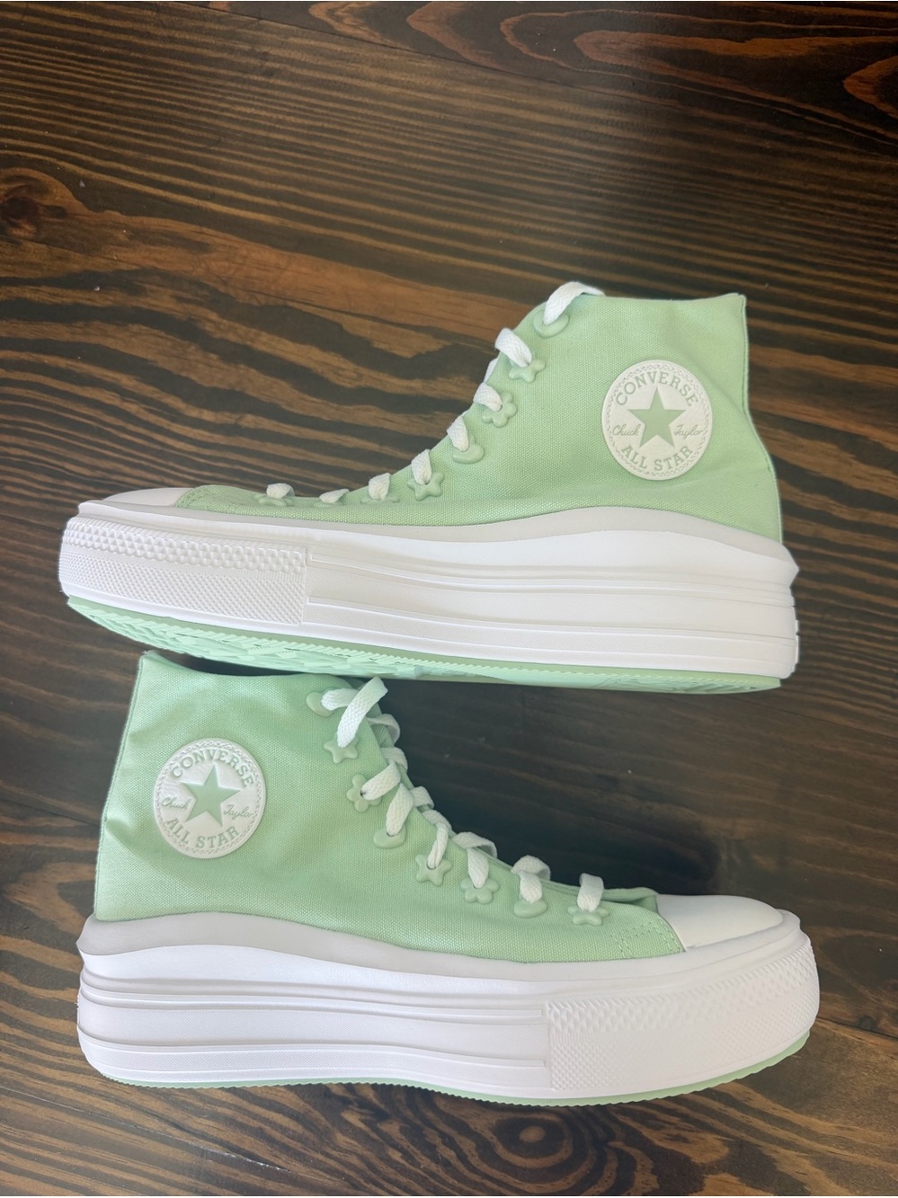 Converse Platform High Top Sneakers - Mint Green -new w/o tags